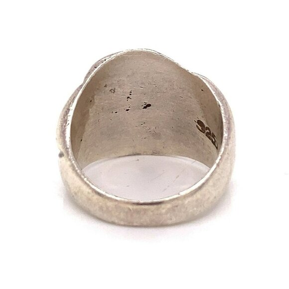 VTG Estate Sterling Silver Hammered Size 6.75 Ring! 141 - Picture 5 of 7